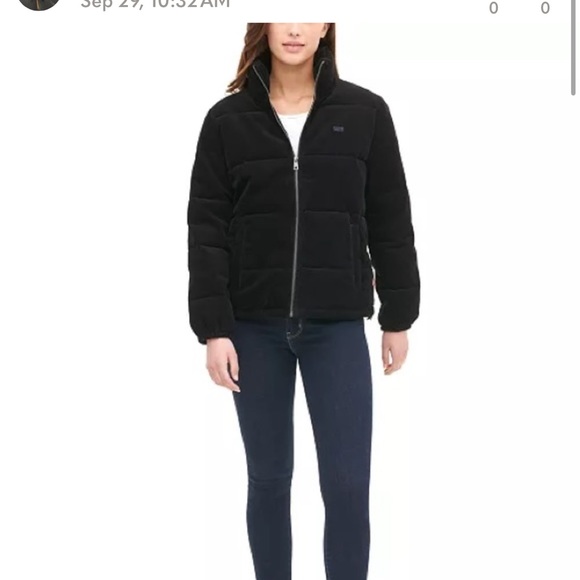 Levi’s Ladies Corduroy Puffer Jacket - Small - Picture 1 of 3